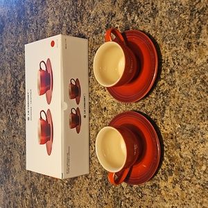 NWT Le Creuset Cappuccino Set in Red